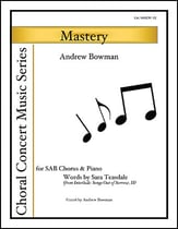 Mastery Three-Part Mixed choral sheet music cover